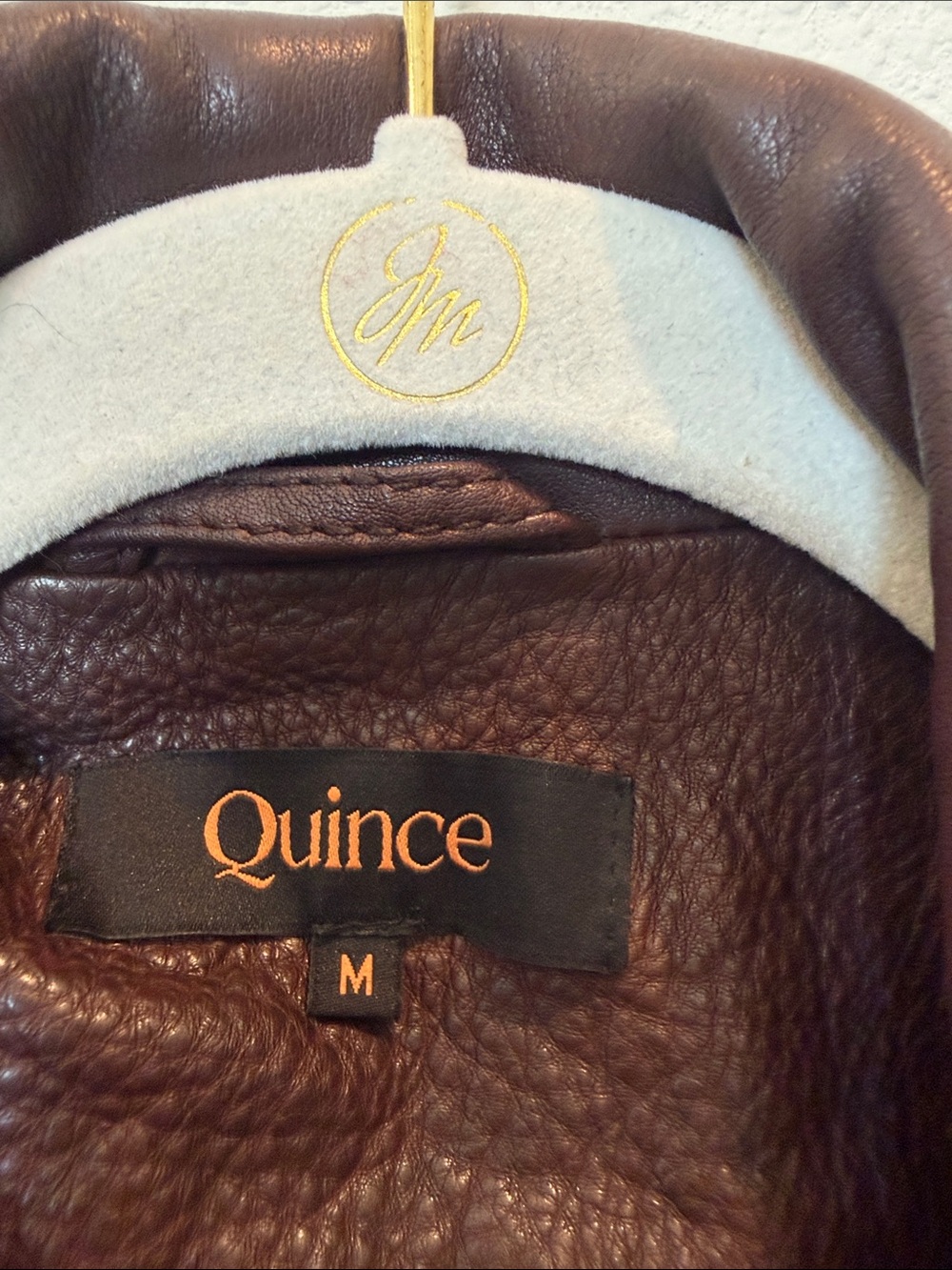 Quince 100% Leather Oversized Biker Jacket - Picture 3 of 5